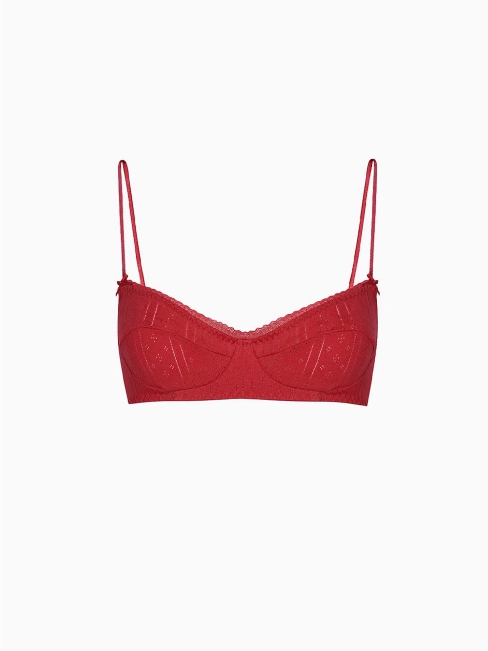 NWT Cou Cou Intimates Red Balconette